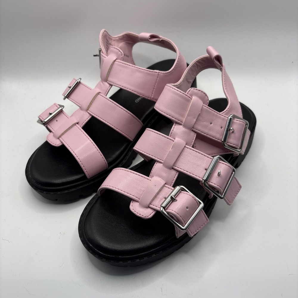 Kids Girls Youth Treasure & Bond Gabrielle 13M Strappy Pink Sandal Shoes 58665